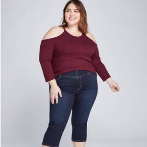 NWT Lane Bryant High Rise 3 button Jegging 26W